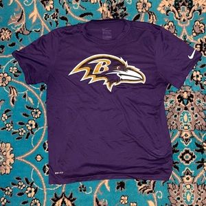 Men's Baltimore Ravens Nike Purple Logo T-Shirt